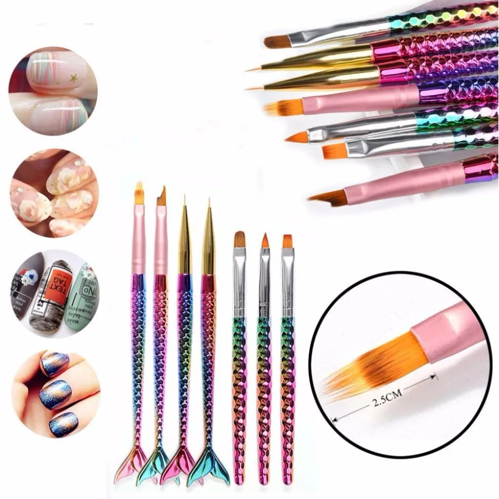 Nail Art Mermaid French Line Liner Grid Stripe Flower Design DIY Drawing Painting Brush Pen Manicure Tool 7 Types
Nail Art Mermaid French Line Liner Grid Stripe Flower Design DIY Drawing Painting Brush Pen Manicure Tool 7 Types