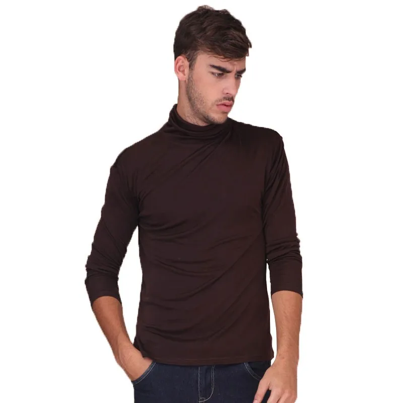 Paradise Silk Pure Silk Knit Mens Turtleneck Comfy Top