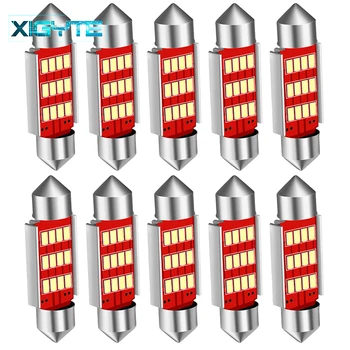 10PCS Festoon 31mm 36mm 39mm 41mm C5W CANBUS NO Error Auto Light 12 SMD 4014 LED Car Interior Dome Lamp Reading Bulb White DC12V
10PCS Festoon 31mm 36mm 39mm 41mm C5W CANBUS NO Error Auto Light 12 SMD 4014 LED Car Interior Dome Lamp Reading Bulb White DC12V