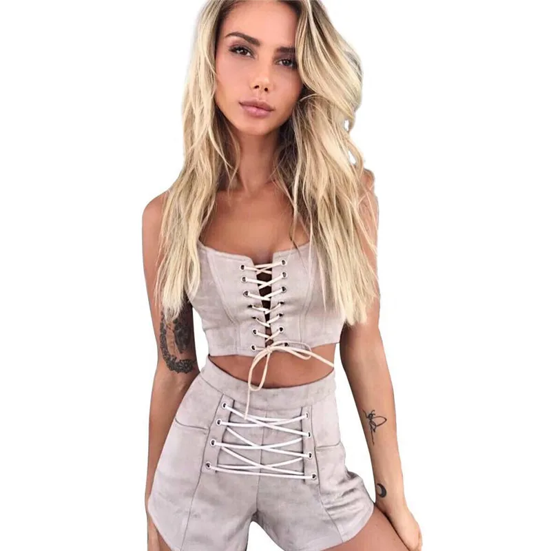 New Sexy Women Club Summer 2Pcs Tracksuit Sleeveless Lace-up Bodycon Tank Crop Tops High Waist Velvet Shorts Pants Women Clothes
New Sexy Women Club Summer 2Pcs Tracksuit Sleeveless Lace-up Bodycon Tank Crop Tops High Waist Velvet Shorts Pants Women Clothes