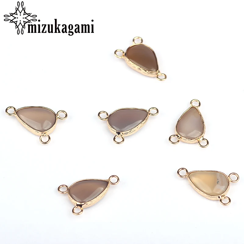 2pcs/lot 13*21mm Natural Stone Charms Gray Tear Water Drop Three Hole Connector For DIY Jewelry Necklace Finding Accessories
2pcs/lot 13*21mm Natural Stone Charms Gray Tear Water Drop Three Hole Connector For DIY Jewelry Necklace Finding Accessories