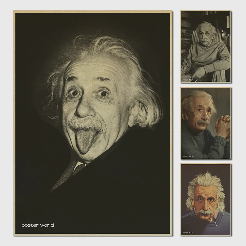 Retro kraft paper poster paintings decorative painting imagination more important than knowledge - Albert Einstein Poster
Retro kraft paper poster paintings decorative painting imagination more important than knowledge - Albert Einstein Poster
