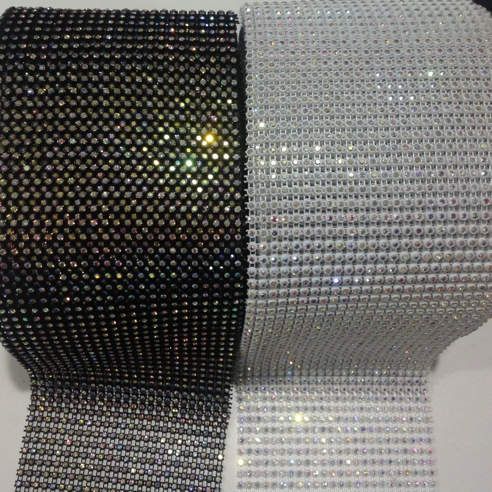 3mm elastic mesh trimming white and black mesh base 24 rows 10 yards , mesh stretch with ab crystal stones free shipping
3mm elastic mesh trimming white and black mesh base 24 rows 10 yards , mesh stretch with ab crystal stones free shipping