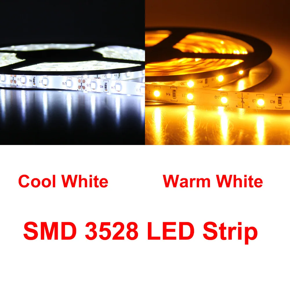 

300Leds 12V 4.8W/m 1PC 5M SMD 3528 LED Strip Light IP20 High Power LED Home Decoration for Christmas LED Flexible