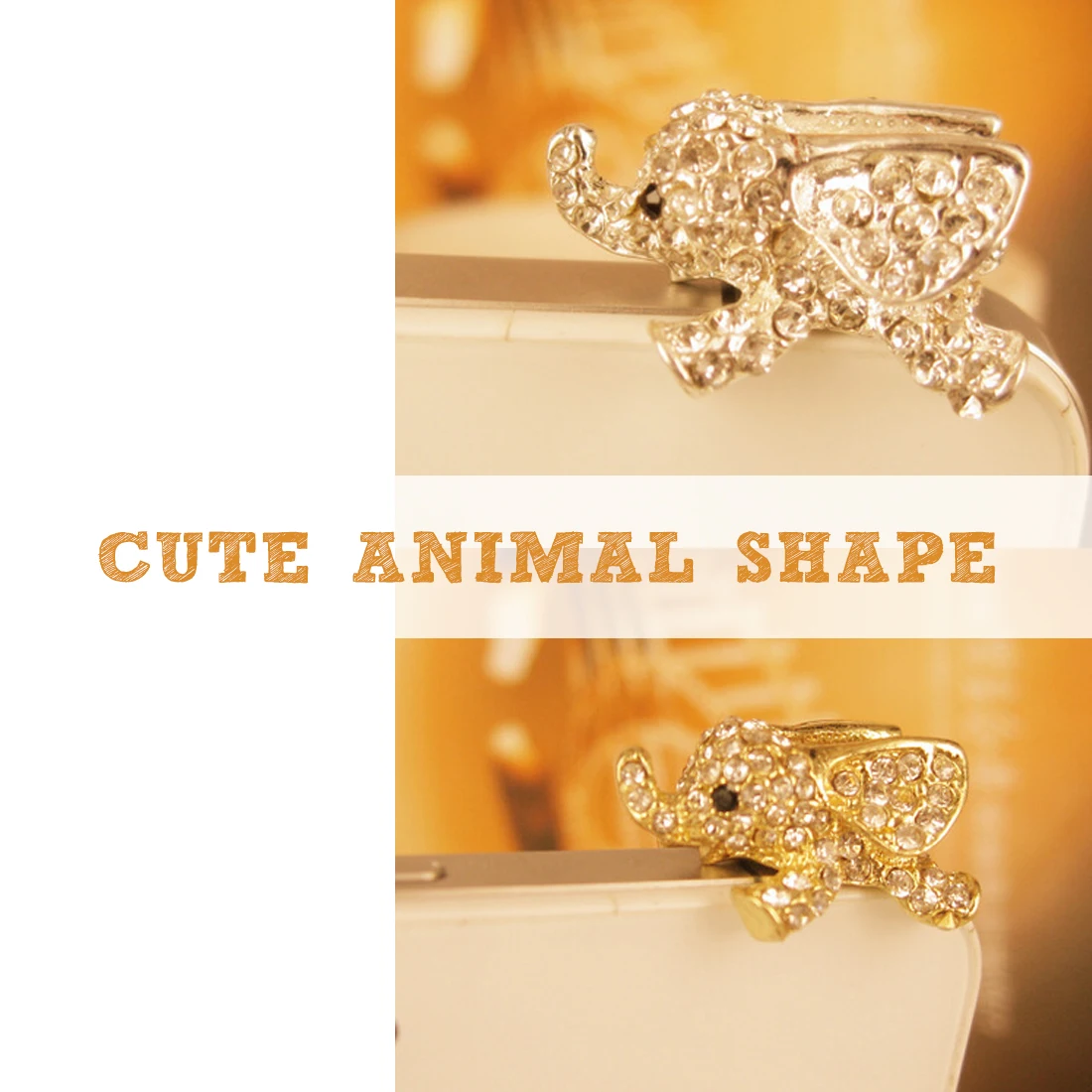 Marsnaska Full of Diamond Jewelry Sleepy Little Cute Elephant Phone Dust Plug For Iphone and All 3.5mm Earphone Plug
Marsnaska Full of Diamond Jewelry Sleepy Little Cute Elephant Phone Dust Plug For Iphone and All 3.5mm Earphone Plug