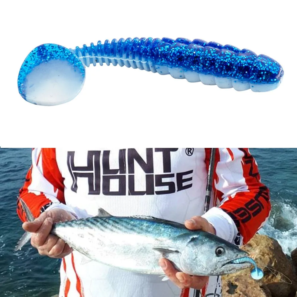 HUNTHOUSE soft baits shiner shad soft lure 5pcs/lot swimbait for fishing bass Wobblers Pesca silicone leurre lure leurre souple
HUNTHOUSE soft baits shiner shad soft lure 5pcs/lot swimbait for fishing bass Wobblers Pesca silicone leurre lure leurre souple