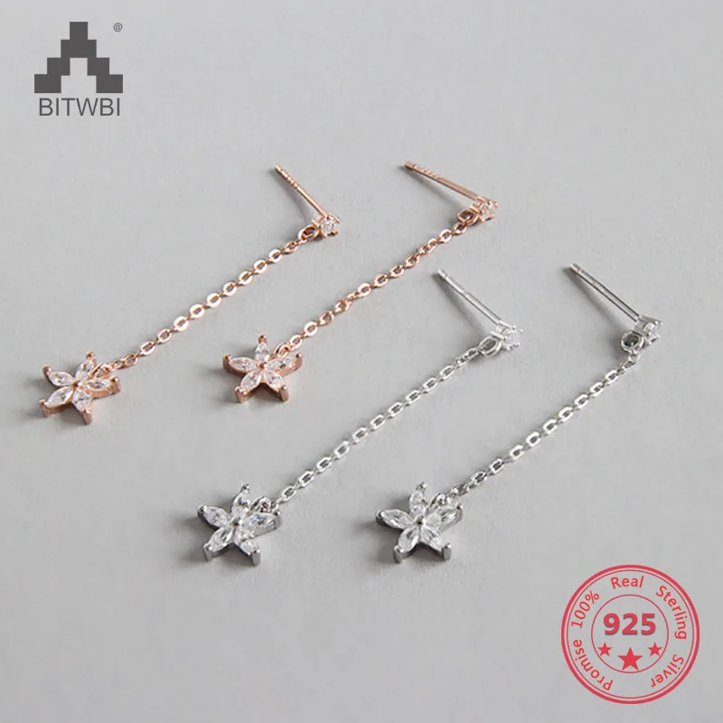 Pure 925 Sterling Silver Woman Dangle Chic Earrings Exquisite Flower High Quality Fashion Classic Drop Earrings Jewelry
Pure 925 Sterling Silver Woman Dangle Chic Earrings Exquisite Flower High Quality Fashion Classic Drop Earrings Jewelry