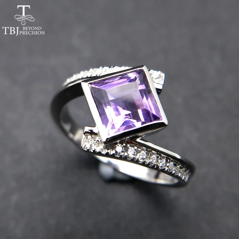 TBJ,2017 new design with natural brazil amethyst square 6mm gemstone Ring in 925 sterling silver jewelry for women with box
TBJ,2017 new design with natural brazil amethyst square 6mm gemstone Ring in 925 sterling silver jewelry for women with box