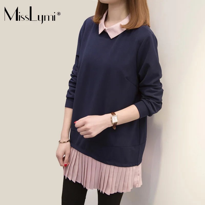 XL-5XL Big Size Women Blouses 2023 Spring Fashion Turn-down Collar Long Sleeve Tops Patchwork Pleated Chiffon Ruffles T shirts
XL-5XL Big Size Women Blouses 2023 Spring Fashion Turn-down Collar Long Sleeve Tops Patchwork Pleated Chiffon Ruffles T shirts