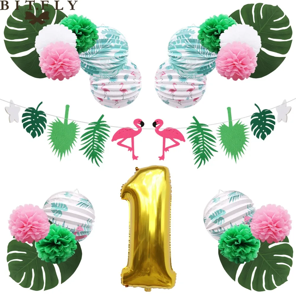 New Flamingo Fiesta Birthday Party Decoration Set Palm Leaves Pleated Paper Lanterns Gold Foil Balloon Hawaiian Tropical Party
New Flamingo Fiesta Birthday Party Decoration Set Palm Leaves Pleated Paper Lanterns Gold Foil Balloon Hawaiian Tropical Party
