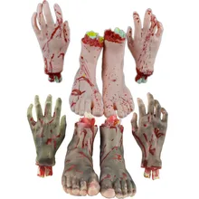 Horror-Props House Party-Decoration Scary Hand-Haunted Terror Fake Halloween Heart Foot-Brain