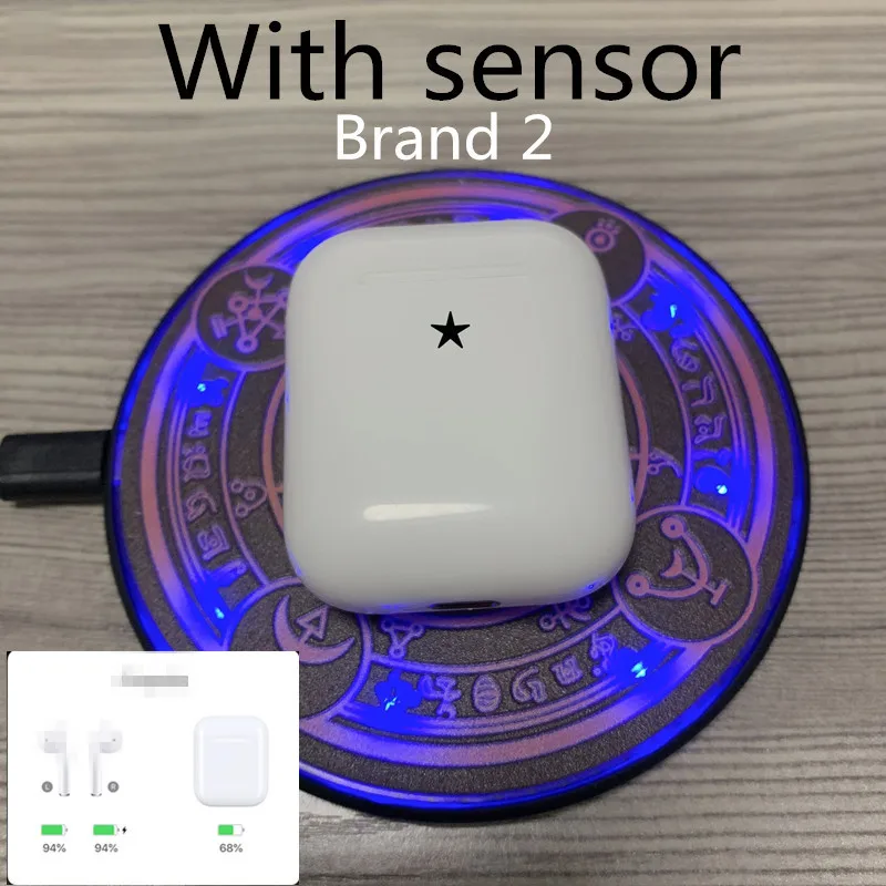 Best Super Brand 2 with Wireless charging Charging Case Wireless Bluetooth Headphones Stereo Music Earphone for IOS With sensor
Best Super Brand 2 with Wireless charging Charging Case Wireless Bluetooth Headphones Stereo Music Earphone for IOS With sensor