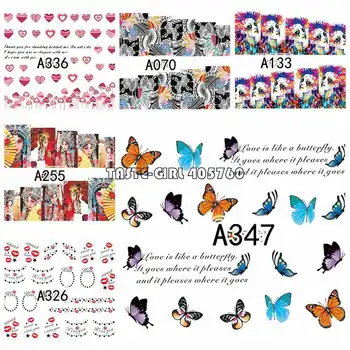12 sheet Colorful Various Rose 3D Floral Leopard Butterfly Cat Mice Girl Water Transfer Nail Art Stickers Decals DIY A001-384
12 sheet Colorful Various Rose 3D Floral Leopard Butterfly Cat Mice Girl Water Transfer Nail Art Stickers Decals DIY A001-384