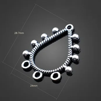 50pcs Antique Silver 4 Holes Connector Charm Pendants-DIY Findings Bracelet Earrings Fashion Bags Accessories 28.7mmX24mm
50pcs Antique Silver 4 Holes Connector Charm Pendants-DIY Findings Bracelet Earrings Fashion Bags Accessories 28.7mmX24mm