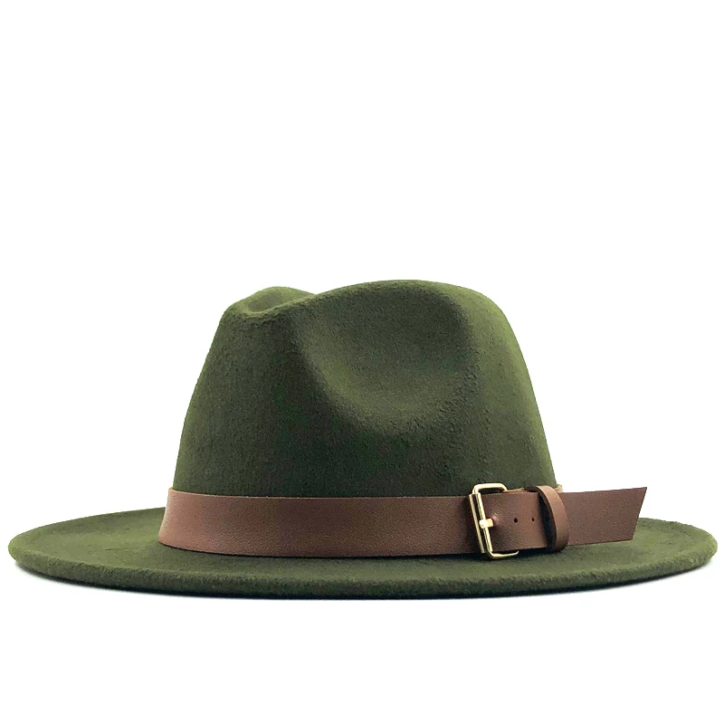 New Women Men Wool Fedora Hat With Leather Ribbon Gentleman Elegant Lady Winter Autumn Wide Brim Jazz Church Panama Sombrero Cap
New Women Men Wool Fedora Hat With Leather Ribbon Gentleman Elegant Lady Winter Autumn Wide Brim Jazz Church Panama Sombrero Cap