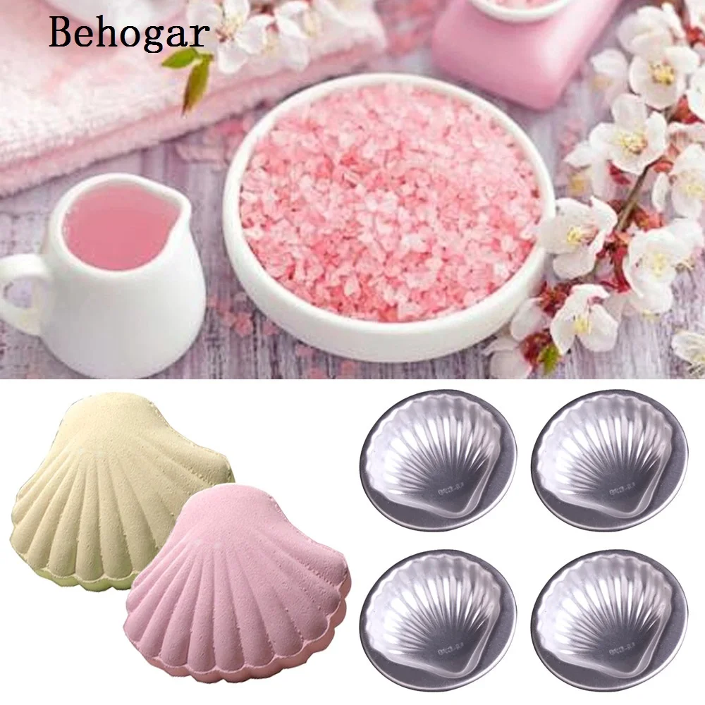 Behogar 4Pcs/Set DIY Homemade Bathing Bath Bomb Molds Balls Sea Shell Aluminum Alloy Cake Pan Baking Mold Pastry Tool Accessory 
Behogar 4Pcs/Set DIY Homemade Bathing Bath Bomb Molds Balls Sea Shell Aluminum Alloy Cake Pan Baking Mold Pastry Tool Accessory