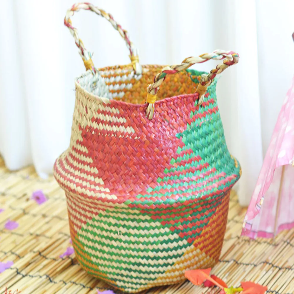 Folding Garden Pots Planter Handmade Seagrass Nursery Pot Rattan Flower Baskets Wicker Hanging Baskets Woven Flower Pots Q4
Folding Garden Pots Planter Handmade Seagrass Nursery Pot Rattan Flower Baskets Wicker Hanging Baskets Woven Flower Pots Q4