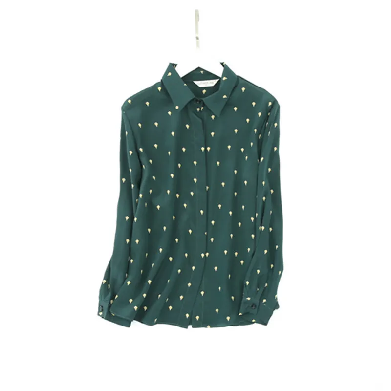 100% natural silk Blouses floral printed Long Sleeve Real Silk Chiffon Blouse Tops for women Casual Shirts dark green Blouses
100% natural silk Blouses floral printed Long Sleeve Real Silk Chiffon Blouse Tops for women Casual Shirts dark green Blouses