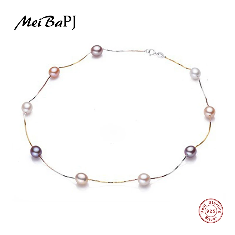 MeiBaPJ Natural Freshwater 7-8mm pearl necklace 45cm 18K gold plated Chain Jewelry Choker for Women Promotional Gift For Summer
MeiBaPJ Natural Freshwater 7-8mm pearl necklace 45cm 18K gold plated Chain Jewelry Choker for Women Promotional Gift For Summer