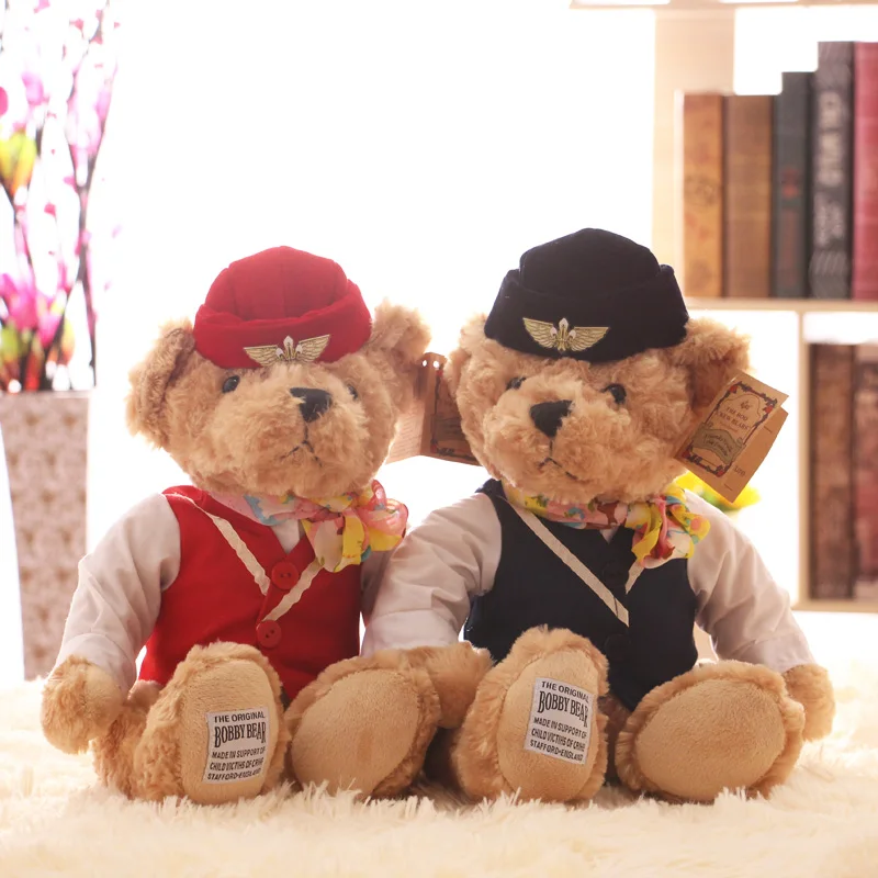 Candice guo! super cute plush toy soft flight attendant bear airline stewardess uniform teddy bear birthday Christmas gift 1pc
Candice guo! super cute plush toy soft flight attendant bear airline stewardess uniform teddy bear birthday Christmas gift 1pc
