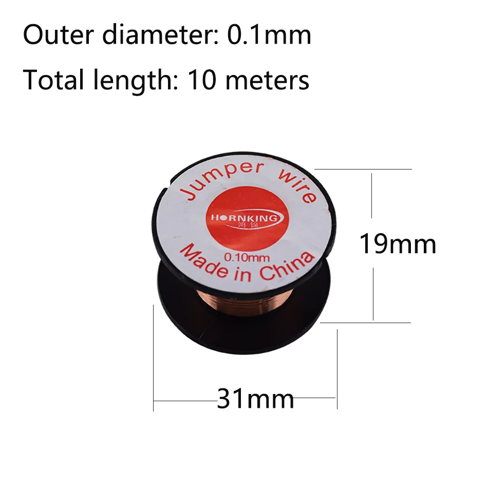 10Meter 0.1mm Enameled Copper Magnet Wire Copper Magnet Wire Winding wire Electromagnet Motor Model Copper Wire
10Meter 0.1mm Enameled Copper Magnet Wire Copper Magnet Wire Winding wire Electromagnet Motor Model Copper Wire
