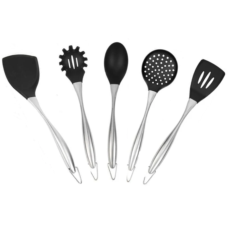 Stainless Steel Handle Silicone Kitchenware Spatula Spoon Cooking Utensils Food Grade Silicone Material Antibacterial
Stainless Steel Handle Silicone Kitchenware Spatula Spoon Cooking Utensils Food Grade Silicone Material Antibacterial