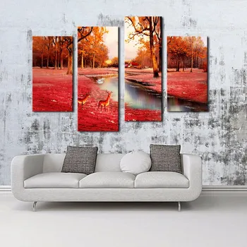 Abstract Wall Art Painting Deer in Autumn Forest Picture Prints On Canvas Animal Oil Painting For Home Decor
Abstract Wall Art Painting Deer in Autumn Forest Picture Prints On Canvas Animal Oil Painting For Home Decor