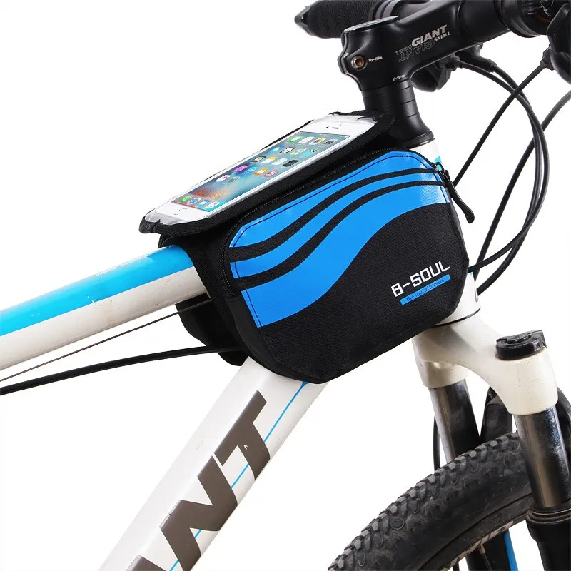 B-SOUL Touch Screen Bicycle Bags Cycling MTB Mountain Bike Frame Front Tube Storage Bag for 5.7 inch Mobile Phone Waterproof
B-SOUL Touch Screen Bicycle Bags Cycling MTB Mountain Bike Frame Front Tube Storage Bag for 5.7 inch Mobile Phone Waterproof