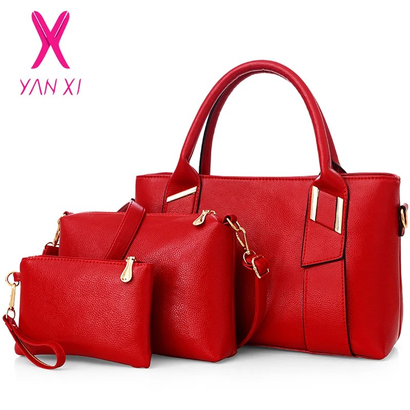 YANXI 2018 New 3 Sets Handbag Women Composite Bag Female Large Capacity Tote Bag Fashion Shoulder Crossbody Bag Small Purse
YANXI 2018 New 3 Sets Handbag Women Composite Bag Female Large Capacity Tote Bag Fashion Shoulder Crossbody Bag Small Purse