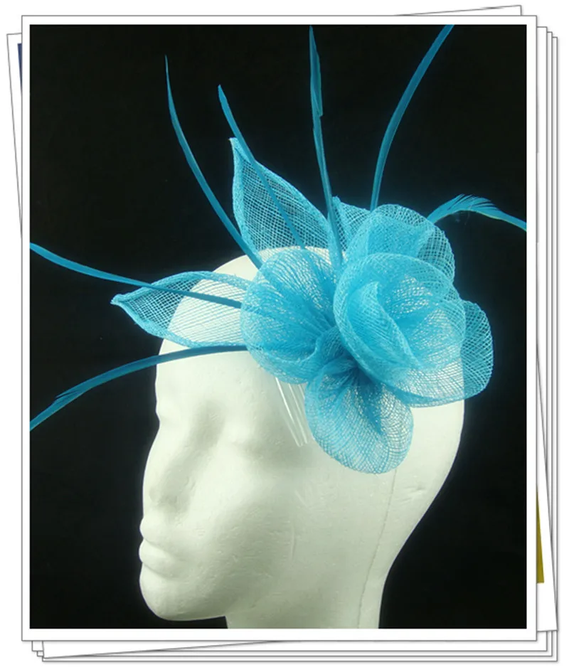 Turquoise blue sinamay fasinctor hats very nice bridal wedding hair accessories party hats 20colors more than 6 pcs 35% off FS90
Turquoise blue sinamay fasinctor hats very nice bridal wedding hair accessories party hats 20colors more than 6 pcs 35% off FS90