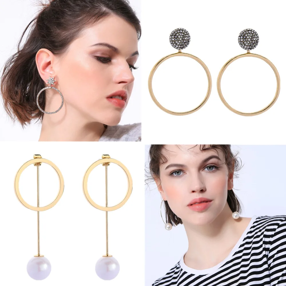 1Pair Elegant Round Pearl Drop Earrings Jewelry Star Rhinestone Girls Women Dancing Party Soiree Wedding Dress Up Photo Props
1Pair Elegant Round Pearl Drop Earrings Jewelry Star Rhinestone Girls Women Dancing Party Soiree Wedding Dress Up Photo Props