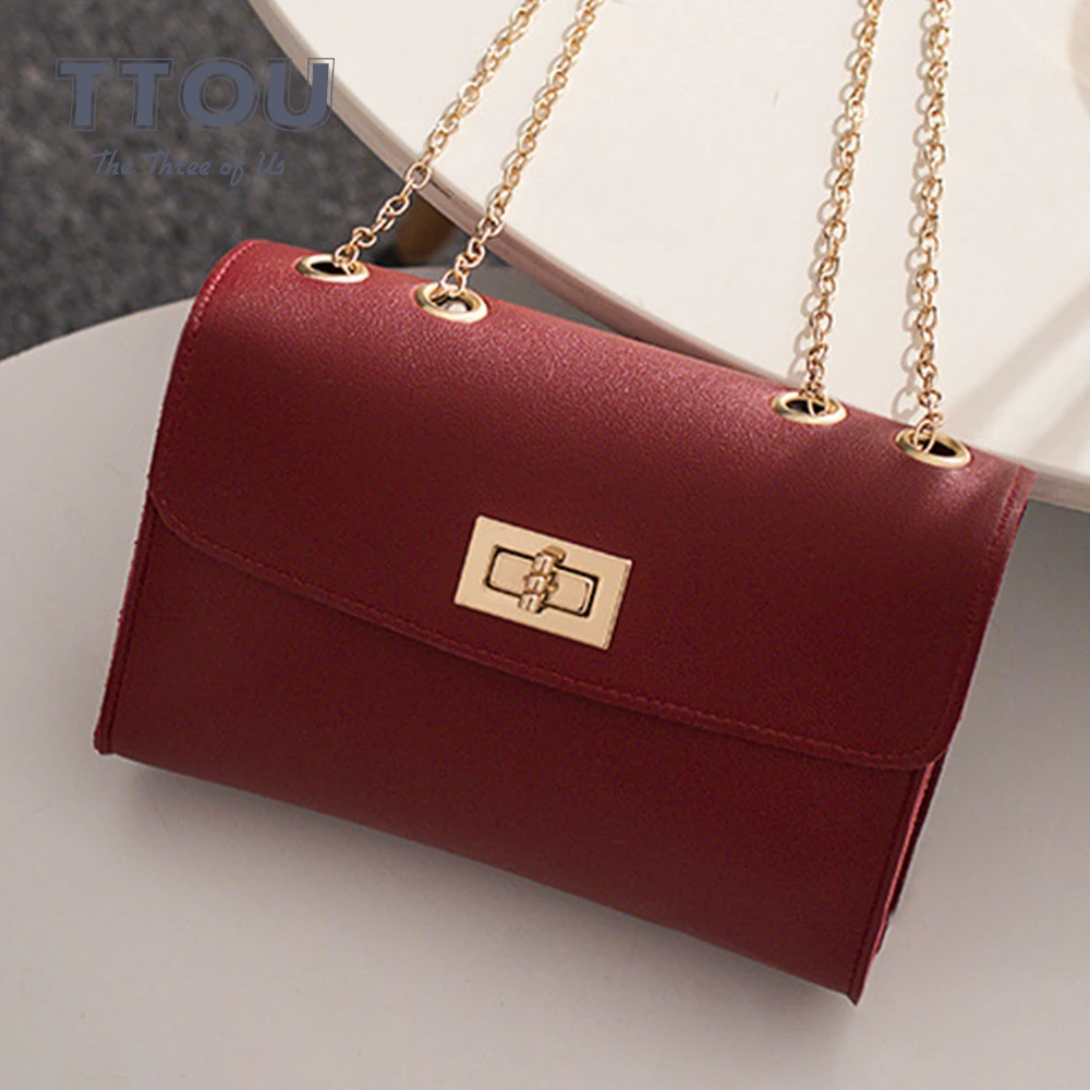 TTOU Fashion Small Women Messenger Bag Quality Leather Chain Female Shoulder Bag Casual Flap Bag Mini Ladies' Crossbody Bag
TTOU Fashion Small Women Messenger Bag Quality Leather Chain Female Shoulder Bag Casual Flap Bag Mini Ladies' Crossbody Bag