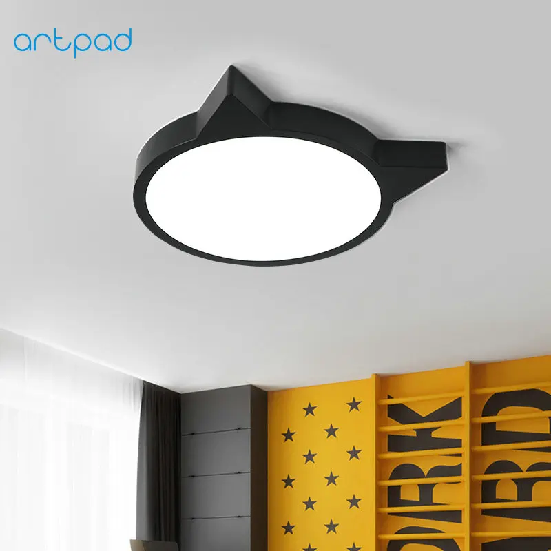 Artpad Ultra-thin Black White Lampshade LED Ceiling Light Cat Shape Eye Care Acrylic Lamp for Children Living Room Lighting
Artpad Ultra-thin Black White Lampshade LED Ceiling Light Cat Shape Eye Care Acrylic Lamp for Children Living Room Lighting
