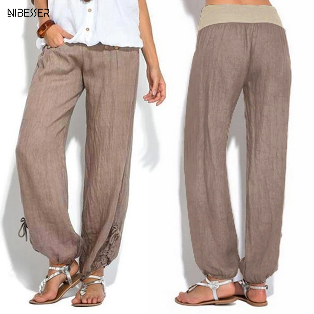 NIBESSER 2019 Plus Size Women Loose Pants Casual Solid Color Pants Casual High Waist Trousers For Women Pantalon Femme
NIBESSER 2019 Plus Size Women Loose Pants Casual Solid Color Pants Casual High Waist Trousers For Women Pantalon Femme