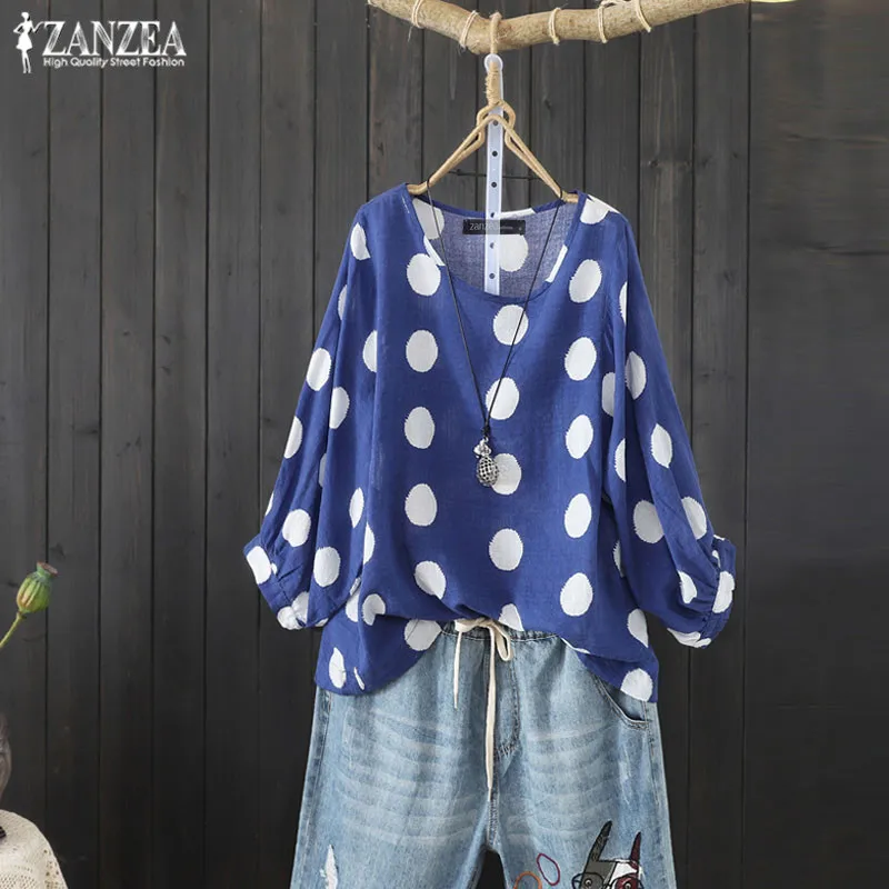 Women's Summer Blouse Casual Printed Tee Shirt 2019 ZANZEA Plus Size Tunic Vintage Lantern Sleeve Blusas Woman Tops Chemise
Women's Summer Blouse Casual Printed Tee Shirt 2019 ZANZEA Plus Size Tunic Vintage Lantern Sleeve Blusas Woman Tops Chemise