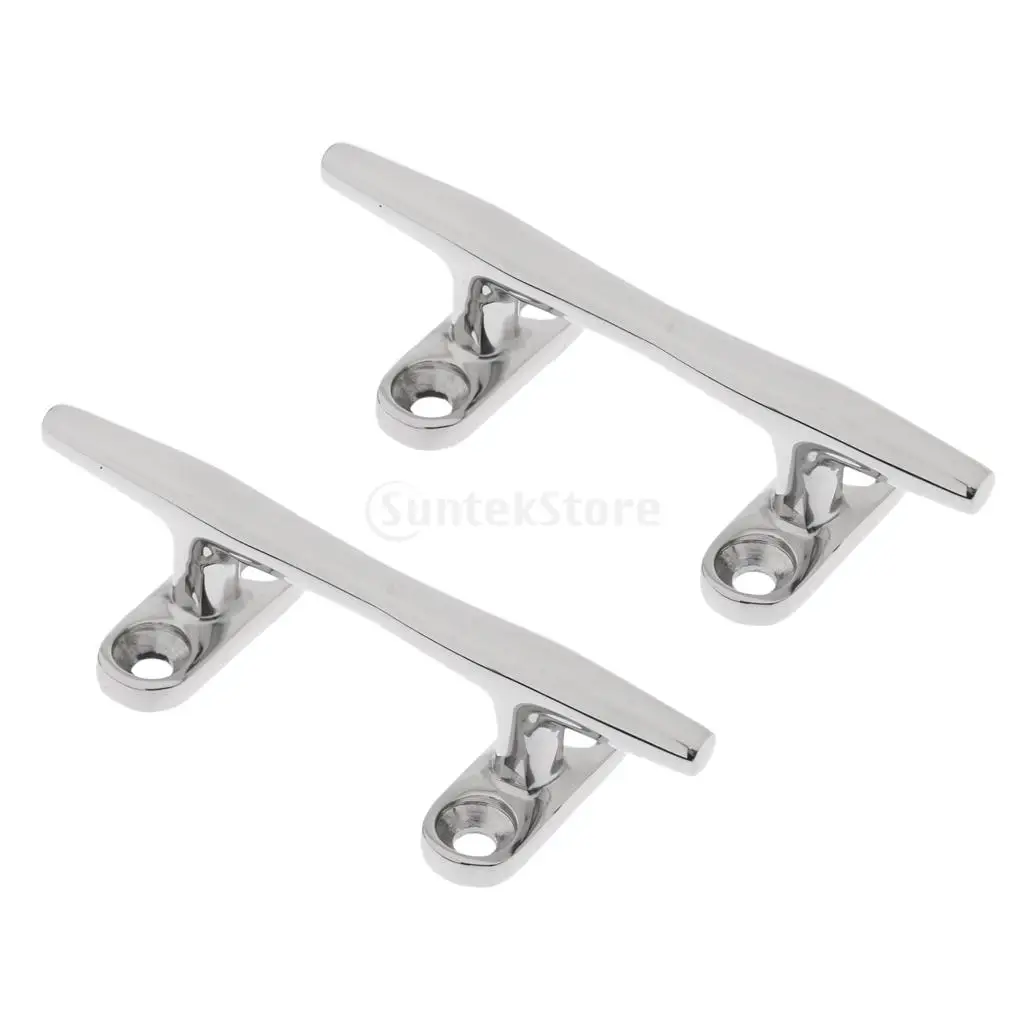 2 Pieces Dock Rope Line Cleat Marine Grade 316 Stainless Steel Boat Mooring Anchor Accessories Deck Cleat Open Base
2 Pieces Dock Rope Line Cleat Marine Grade 316 Stainless Steel Boat Mooring Anchor Accessories Deck Cleat Open Base