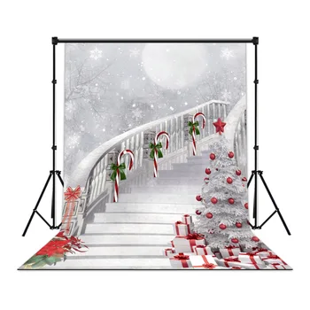 LB Polyester & Vinyl Christmas Tree Snowing Candy Cane Dreamy White ladder Backgrounds For Photo Studio Photography Backdrops
LB Polyester & Vinyl Christmas Tree Snowing Candy Cane Dreamy White ladder Backgrounds For Photo Studio Photography Backdrops