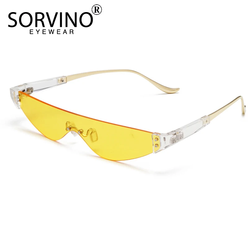 SORVINO Retro Small Cat Eye Men Sunglasses Shades for Women Luxury Brand Designer Rimless Mirror Clear Cateye Sun Glasses P322
SORVINO Retro Small Cat Eye Men Sunglasses Shades for Women Luxury Brand Designer Rimless Mirror Clear Cateye Sun Glasses P322