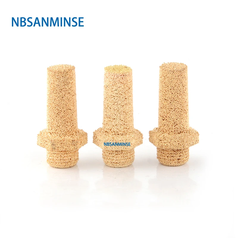 

10Pcs/lot E 1/8" Type Series Muffler,Pneumatic Silencer,air muffler,Air silencers,sintered copper, brass made, NBSANMINSE