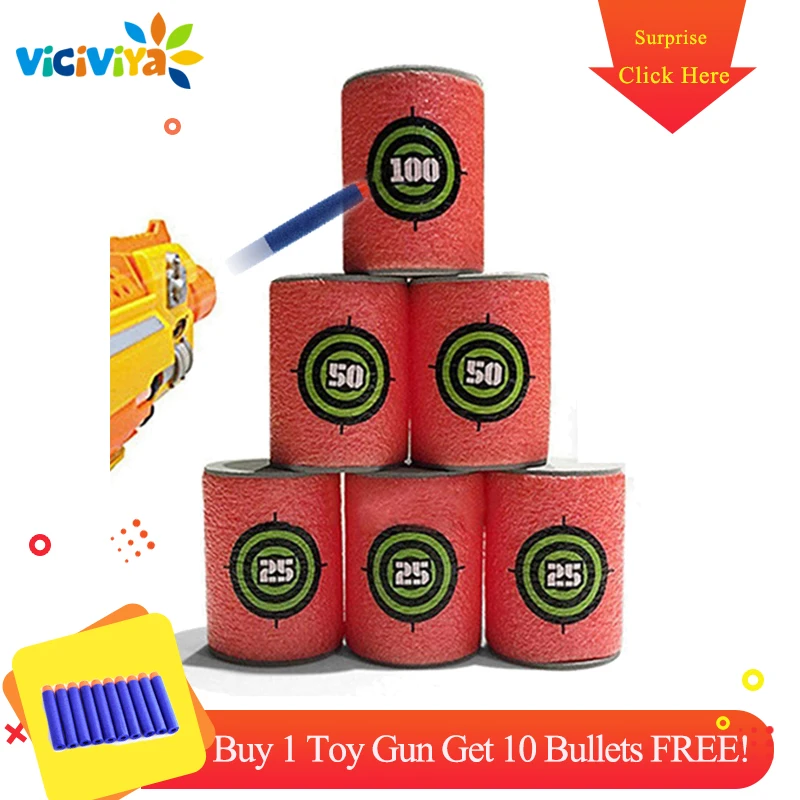 30Pcs/set Plastic+EVA Soft Bullet Gun Shooting Targets For Nerf lite Series Blasters Toy Sport Shooting For Nerf Guns Toys Hot
30Pcs/set Plastic+EVA Soft Bullet Gun Shooting Targets For Nerf lite Series Blasters Toy Sport Shooting For Nerf Guns Toys Hot