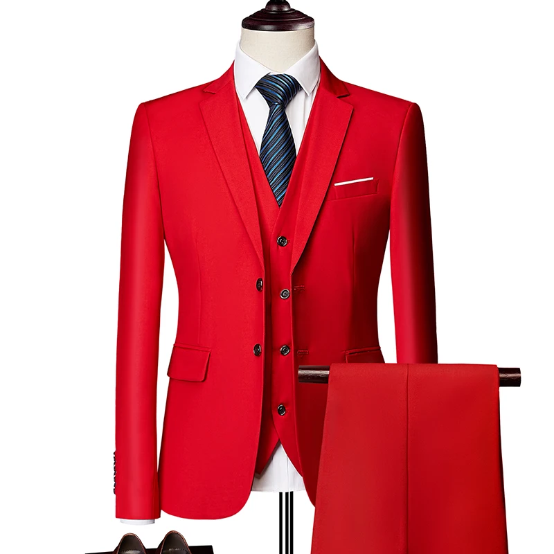 Business men's suit 3 piece suit men's blazer + vest + pants wedding groomsman suit custom Plus size M-6XL high-end suits
Business men's suit 3 piece suit men's blazer + vest + pants wedding groomsman suit custom Plus size M-6XL high-end suits