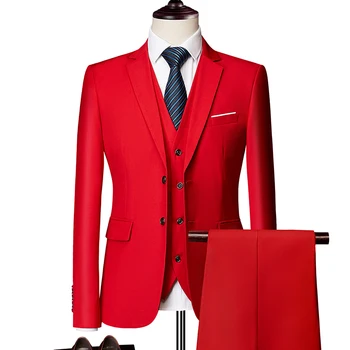 Business men's suit 3 piece suit men's blazer + vest + pants wedding groomsman suit custom Plus size M-6XL high-end suits
Business men's suit 3 piece suit men's blazer + vest + pants wedding groomsman suit custom Plus size M-6XL high-end suits