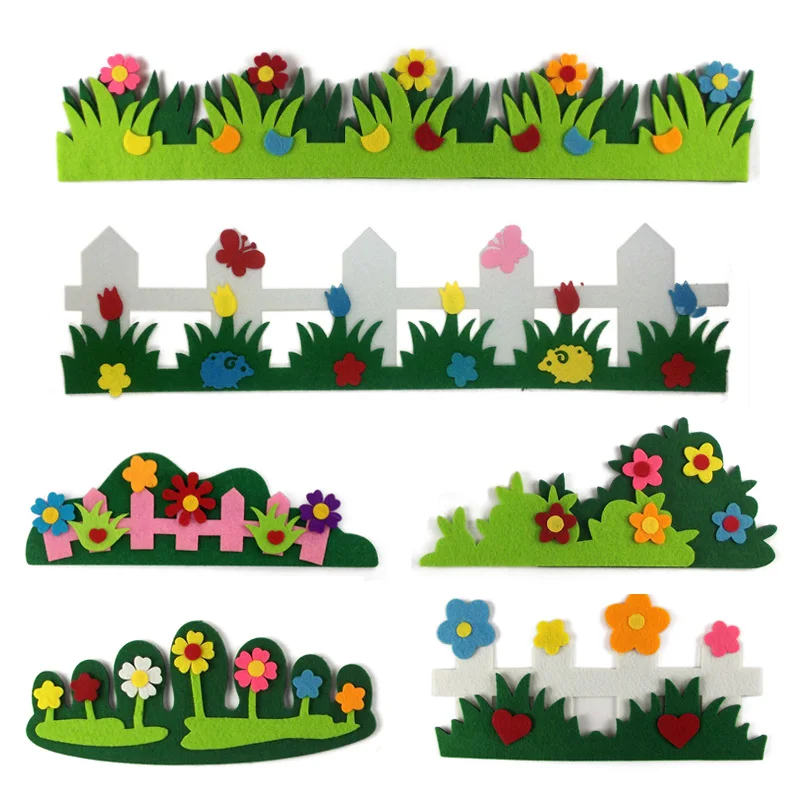 DIY Kids Room Kindergarten Decors Felt Craft Cloth Bedroom Living Room Flower Grass Heart Appliques Stair Wall Sticker
DIY Kids Room Kindergarten Decors Felt Craft Cloth Bedroom Living Room Flower Grass Heart Appliques Stair Wall Sticker