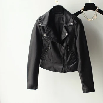 2020 Spring and Autumn new PU leather women short Korean Slim locomotive wild ladies outwear hot sale small jacket P2016Y3
2020 Spring and Autumn new PU leather women short Korean Slim locomotive wild ladies outwear hot sale small jacket P2016Y3