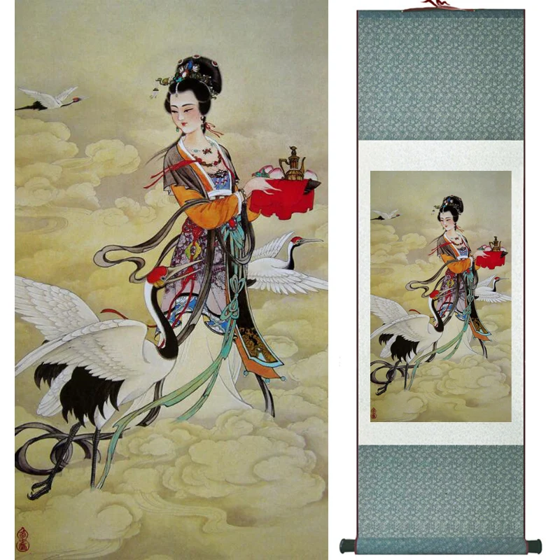 Traditional Chinese fairy painting Home Office Decoration beautifull women painting
Traditional Chinese fairy painting Home Office Decoration beautifull women painting