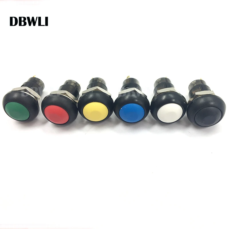 On-Off Latching Waterproof 12mm Push Button Switch SPST 3A 250V;6A 125V IP67 red green blue white yellow black switch
On-Off Latching Waterproof 12mm Push Button Switch SPST 3A 250V;6A 125V IP67 red green blue white yellow black switch