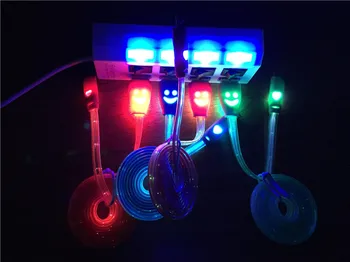 100pcs Top qulity 1m Smiling Face LED Glow light USB Data Sync Charging Cable cords for iphone 5 6 7 8 for android samsung htc
100pcs Top qulity 1m Smiling Face LED Glow light USB Data Sync Charging Cable cords for iphone 5 6 7 8 for android samsung htc