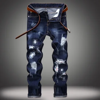 Jeans Men Regular Hole Distressed Washed Retro Casual Denim Vintage Straight Patchwork Male Quality Cowboy Clothing Tide
Jeans Men Regular Hole Distressed Washed Retro Casual Denim Vintage Straight Patchwork Male Quality Cowboy Clothing Tide