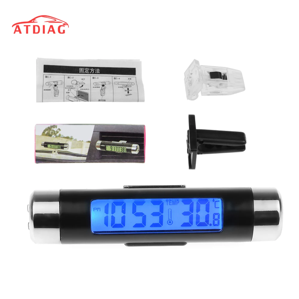 2in1 Car Digital LCD Temperature Thermometer Clock Car Clock Thermometer Digital Backlight Automotive Thermometer
2in1 Car Digital LCD Temperature Thermometer Clock Car Clock Thermometer Digital Backlight Automotive Thermometer