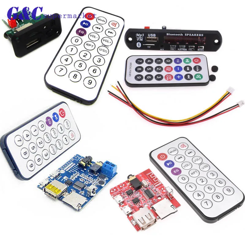 MP3 WMA Decoder Board Wireless Bluetooth Audio Module DC 12V 5V MP3 Player USB FM TF Radio
MP3 WMA Decoder Board Wireless Bluetooth Audio Module DC 12V 5V MP3 Player USB FM TF Radio